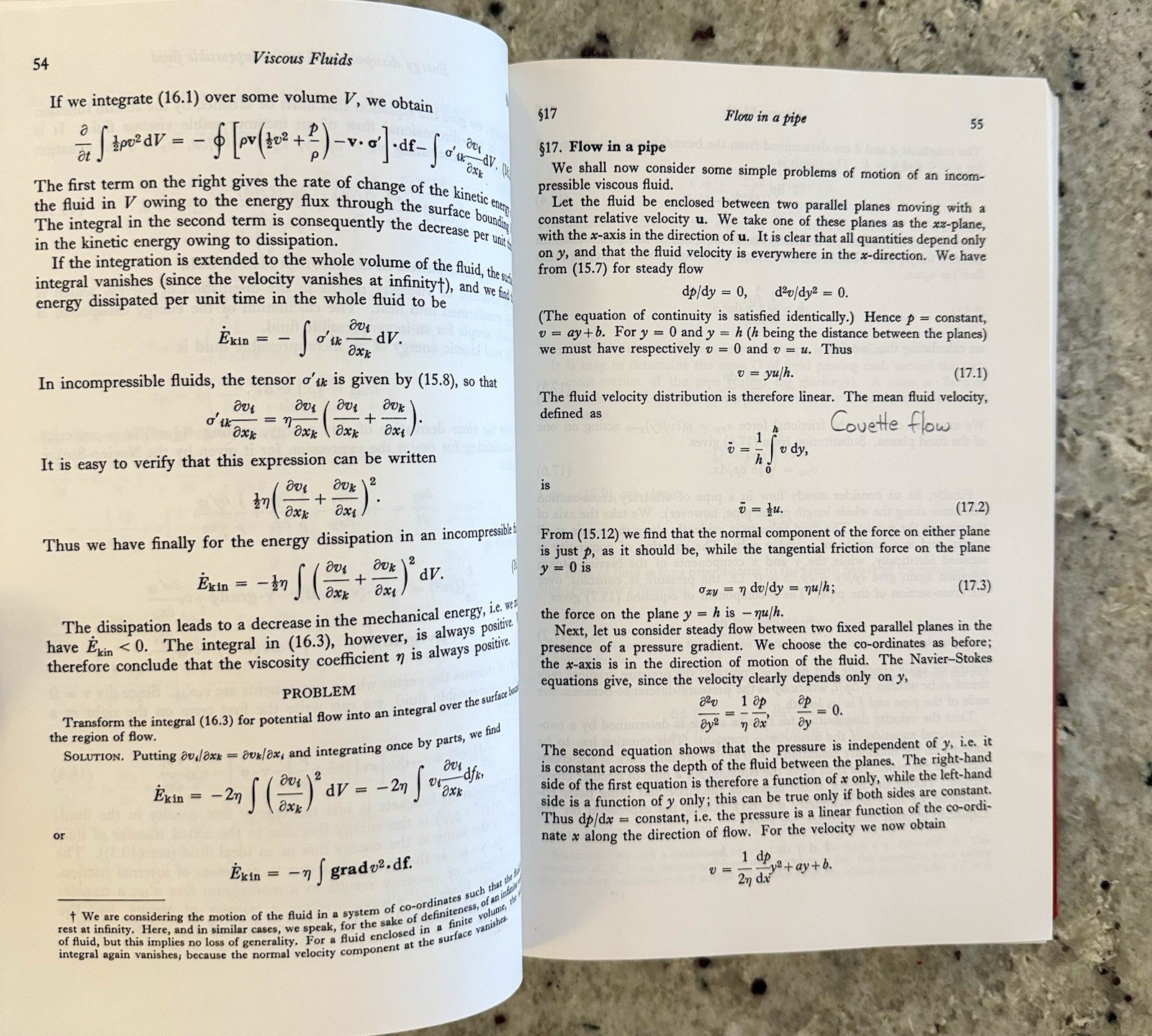 VTG 1968 Printing Landau & Lifshitz Fluid Mechanics 1st Edition HCVG