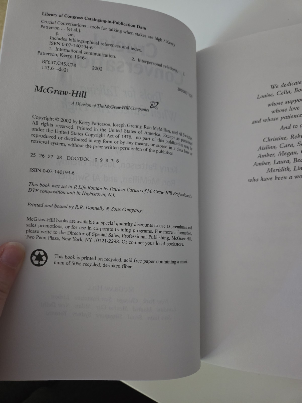 Crucial Conversations: Tools for Talking When Stakes Are High by Kerry…