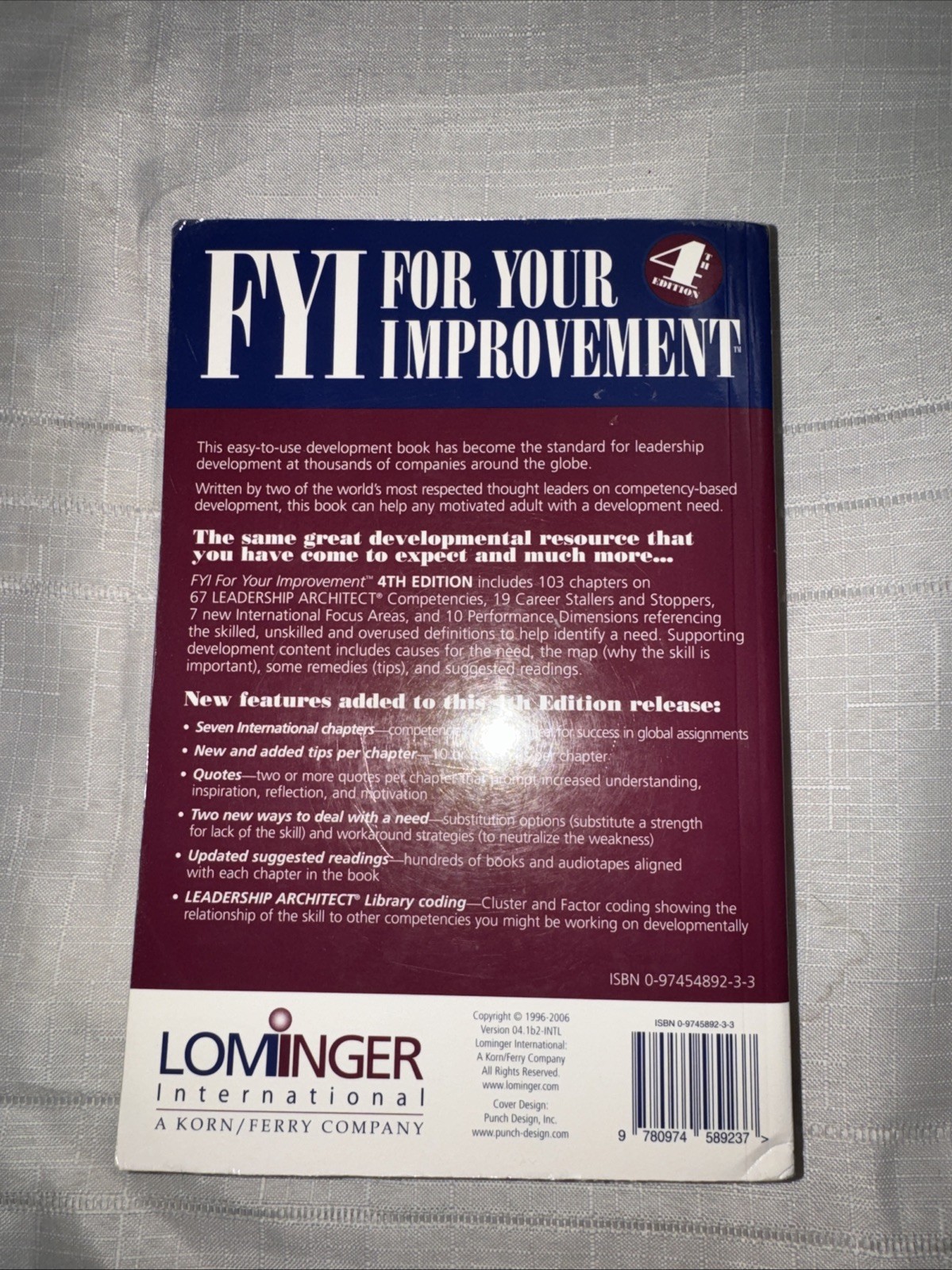 FYI For Your Improvement: A Guide for Development and Coaching (Like New)