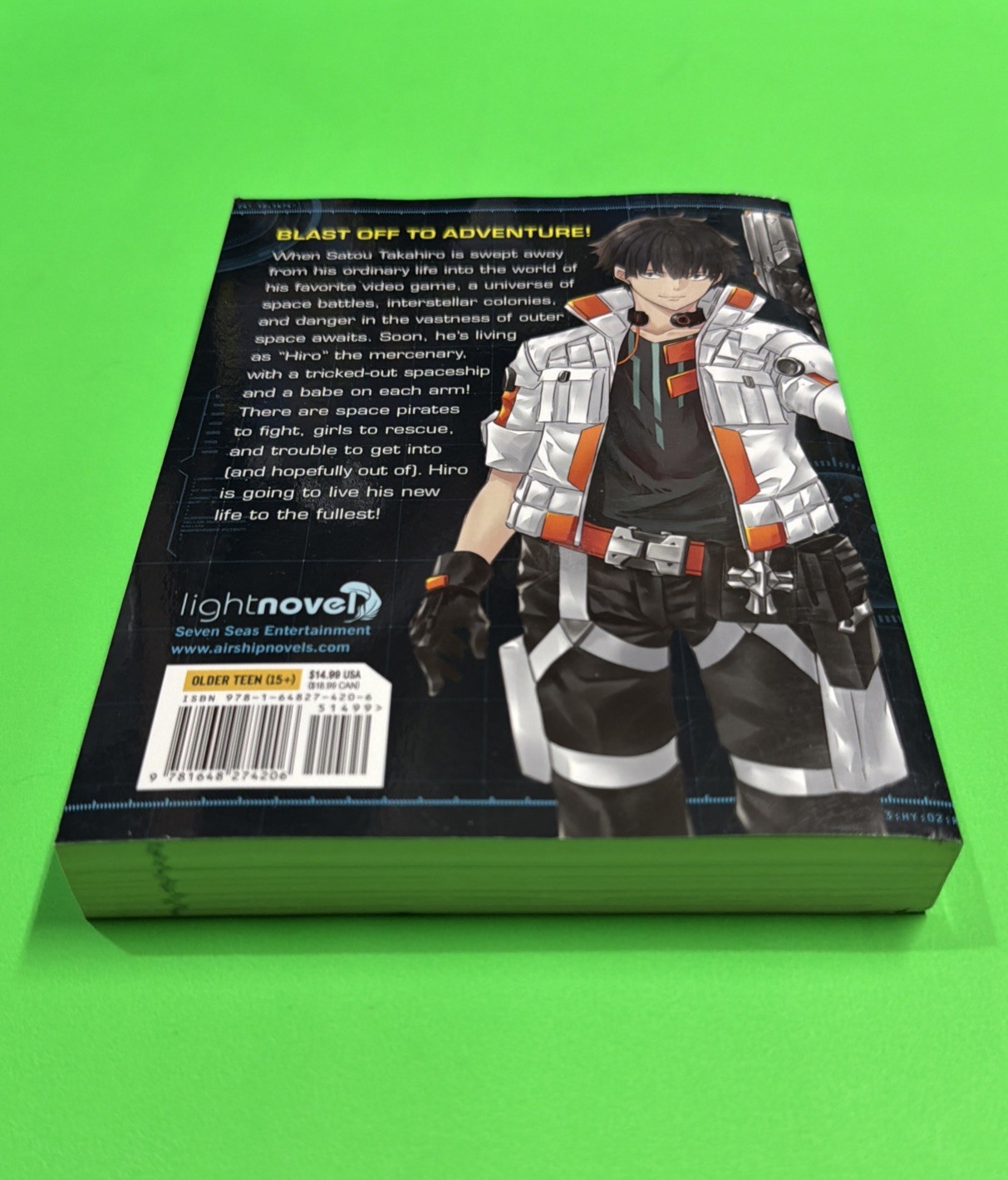 Reborn as a Space Mercenary Novel 1 Vol English Manga Book Seven Seas 1st Print