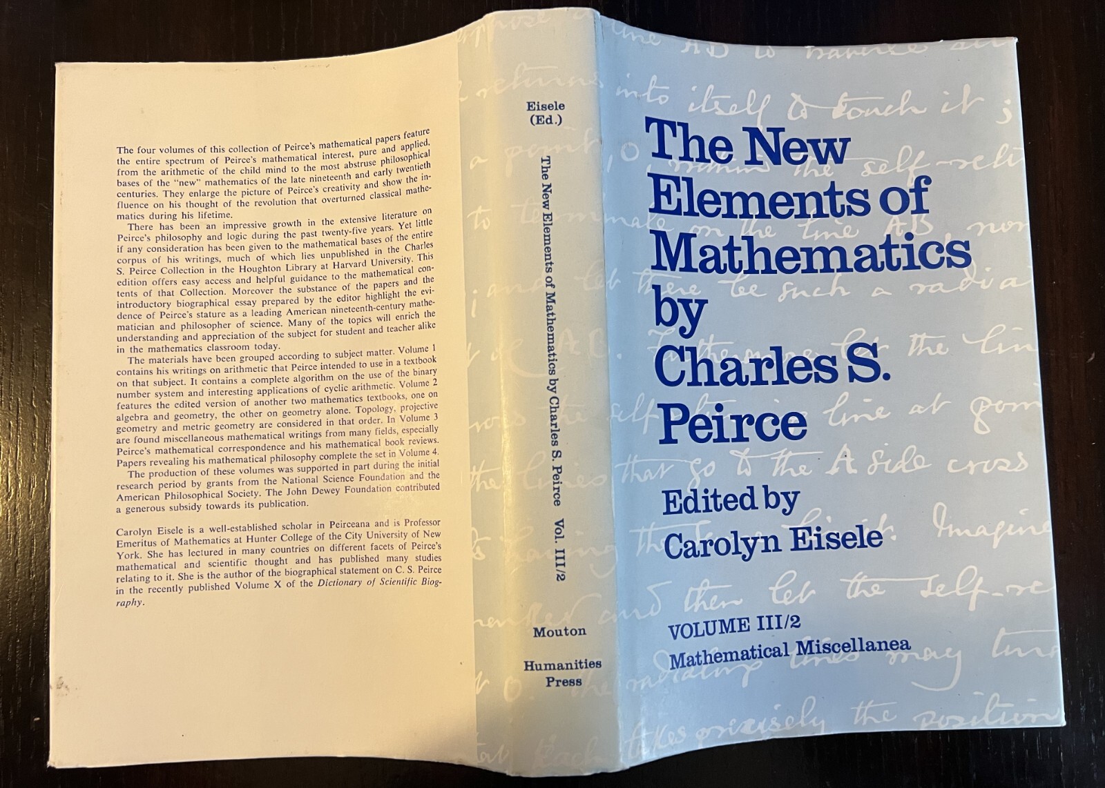 The New Elements of Mathematics_Volume 3 in 2 Parts_Charles S. Peirce_VG+
