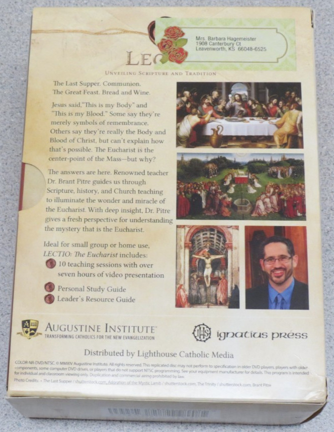 DVD Set : Lectio – Eucharist Discovering the Mass in the Bible – 10 sessions