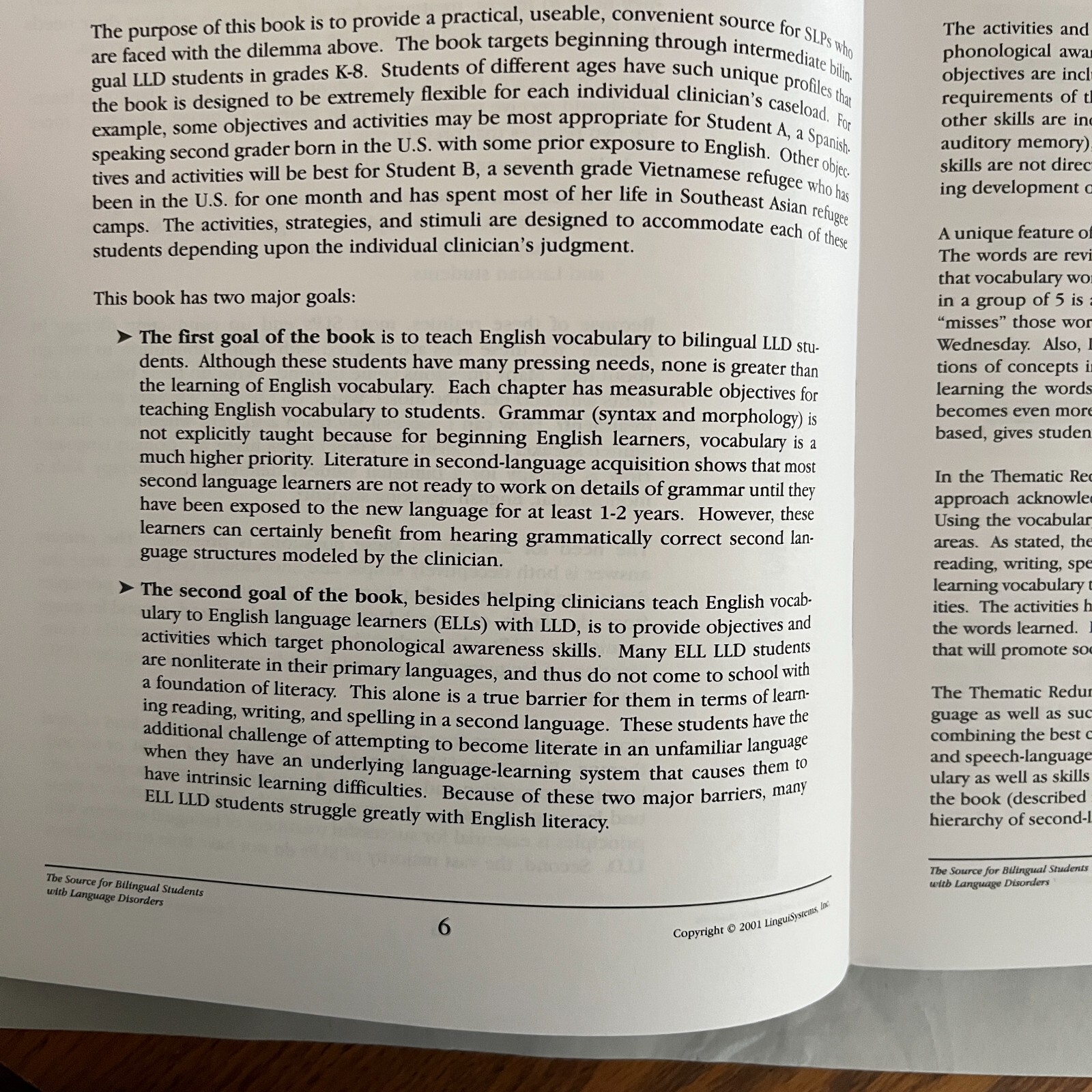 THE SOURCE FOR BILINGUAL STUDENTS WITH LANGUAGE DISORDERS by Celeste Good