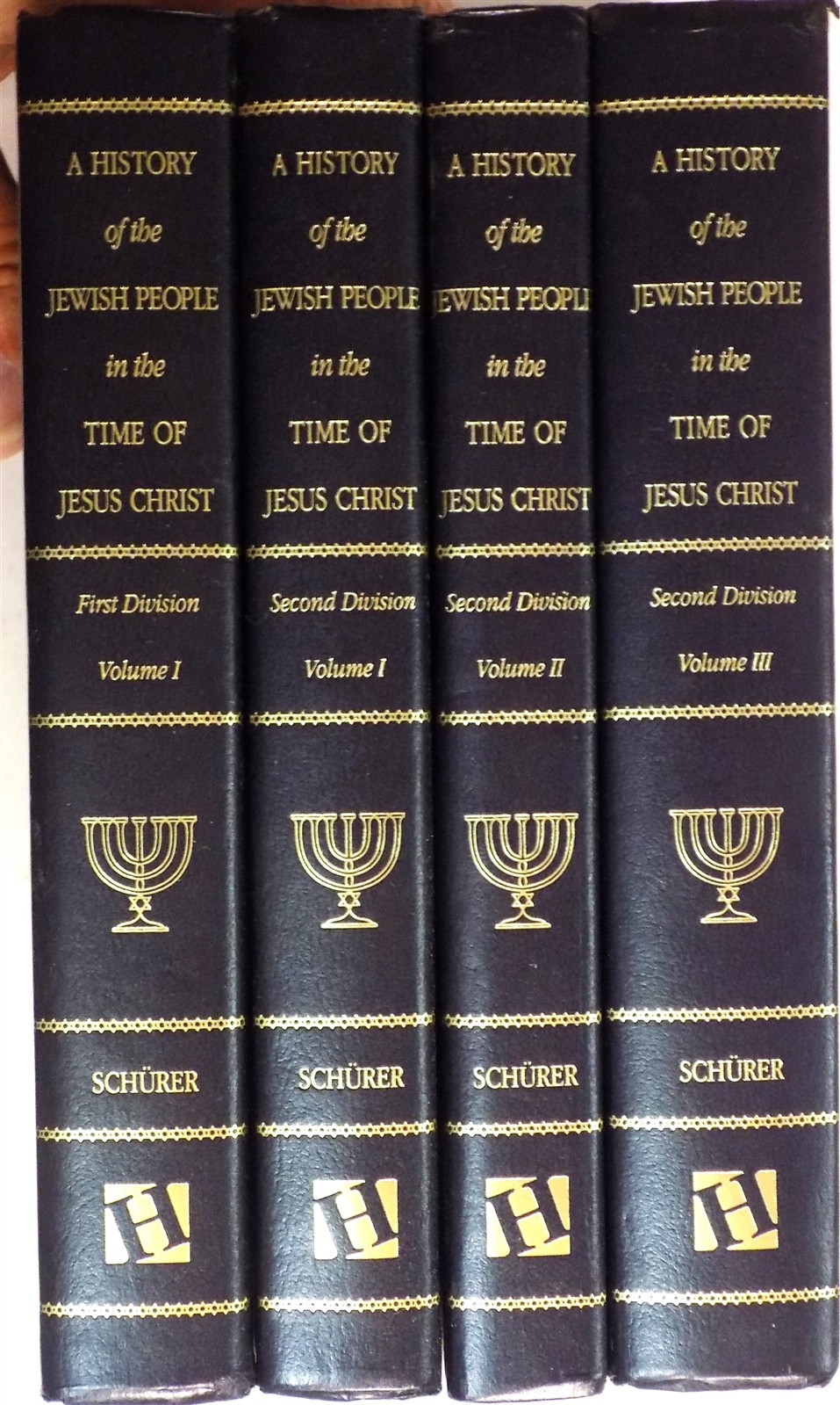 LOT OF 4 History of the Jewish People in the Time of Jesus Christ Emil Schürer