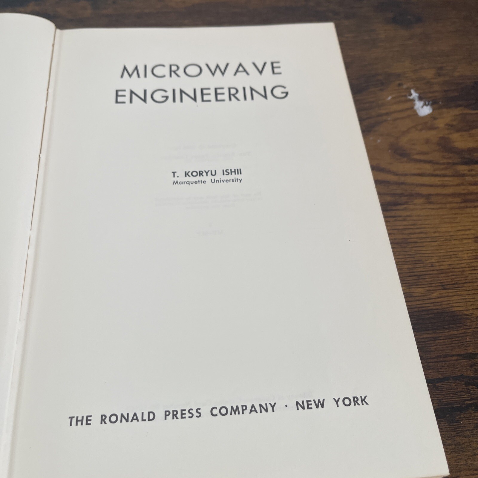 Microwave Engineering T. Korey Ishii 1966
