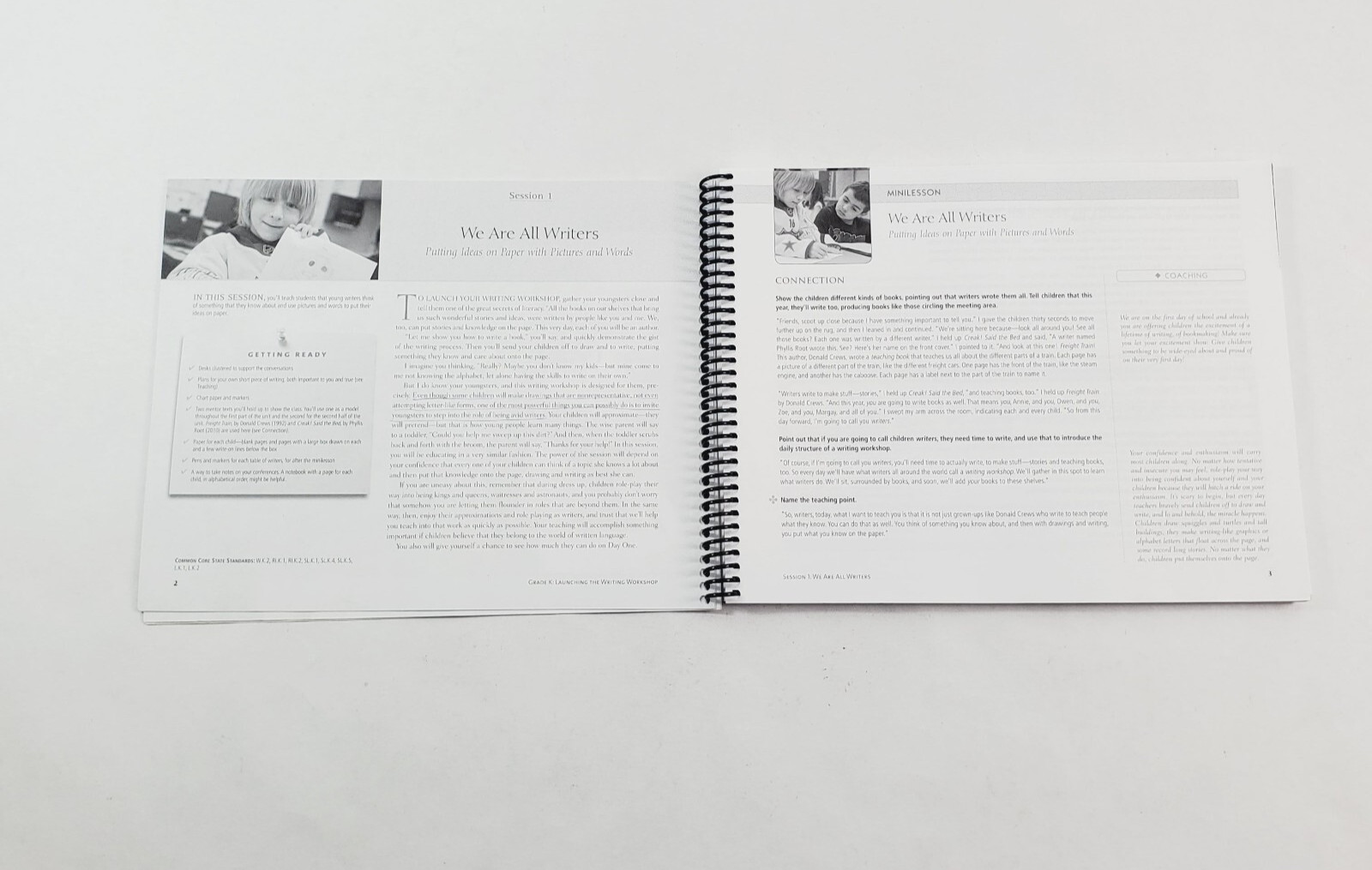 Set of 4 Grade K Units of Study in Opinion, Info, Narrative Writing Units 1-4