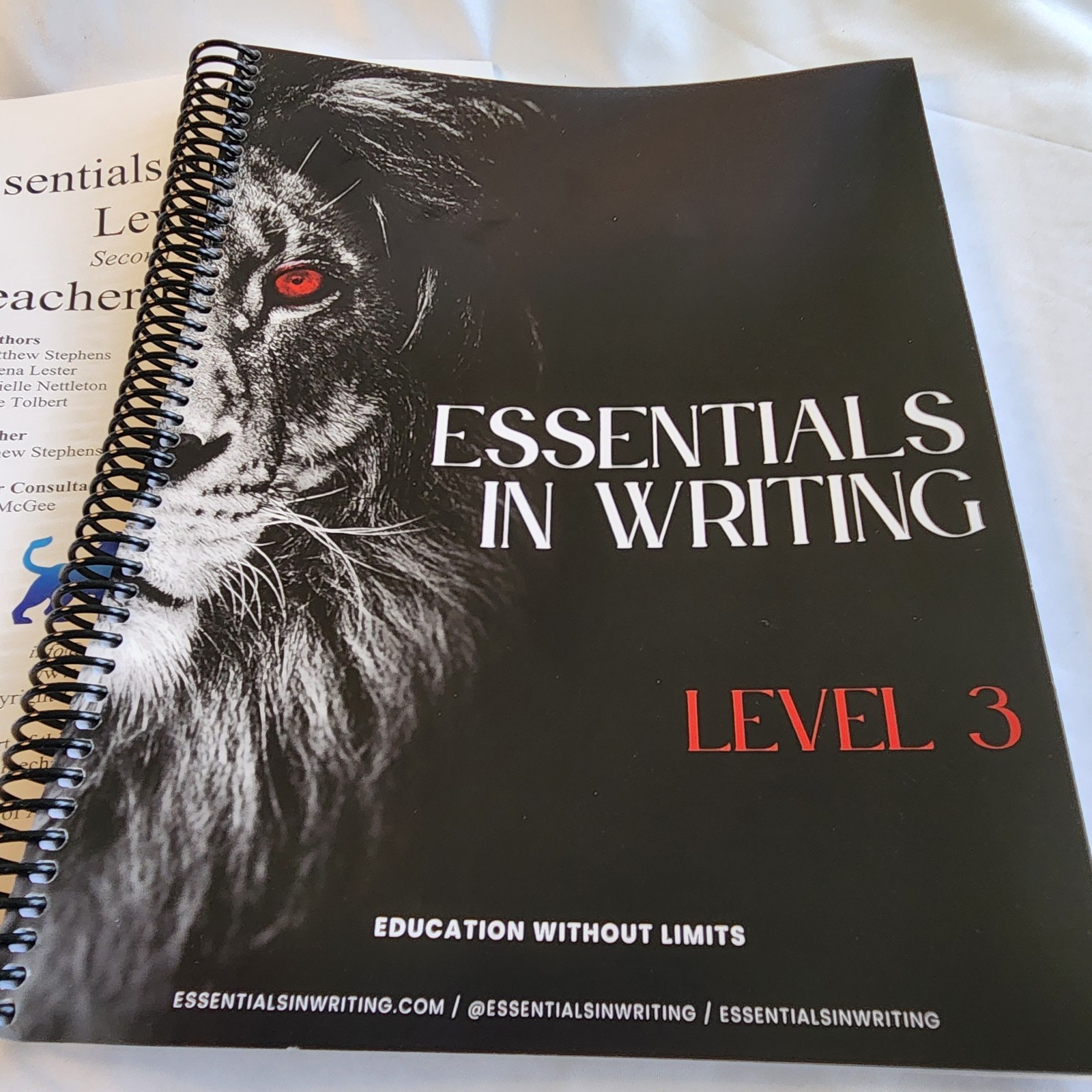Essentials In Writing Level 3 Assessment Book And Answer Key Homeschool English