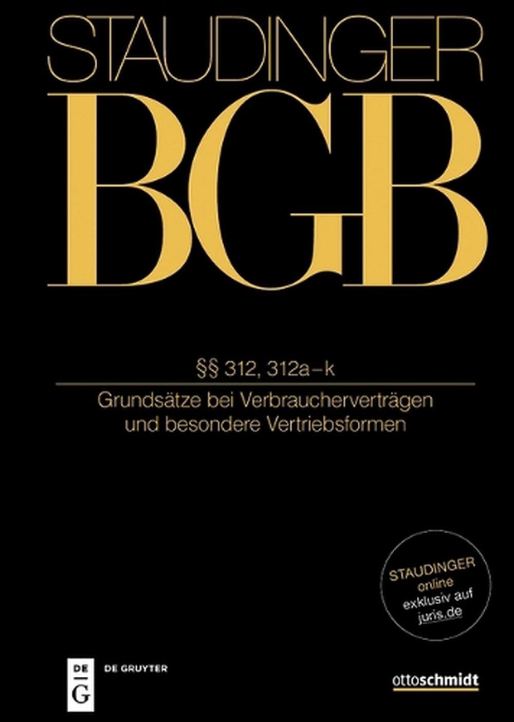 312, 312a-M: (Grunds?tze Bei Verbrauchervertr?gen Und Besondere Vertriebsformen)