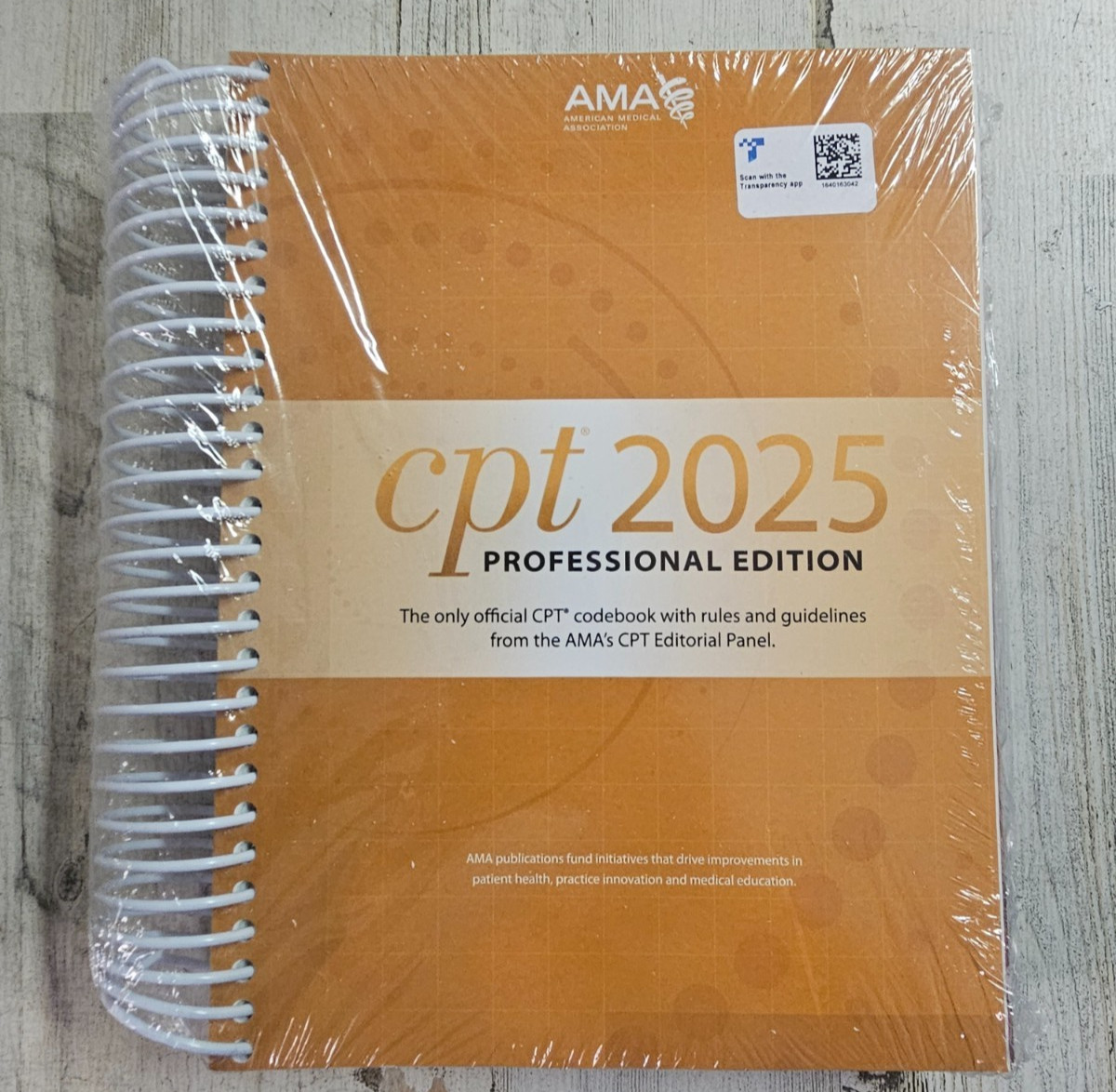 CPT Professional Edition 2025 by American Medical Association (2024, Spiral)