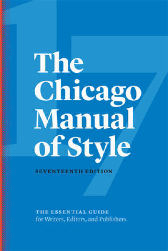 The Chicago Manual of Style, 17th Edition – Hardcover – ACCEPTABLE