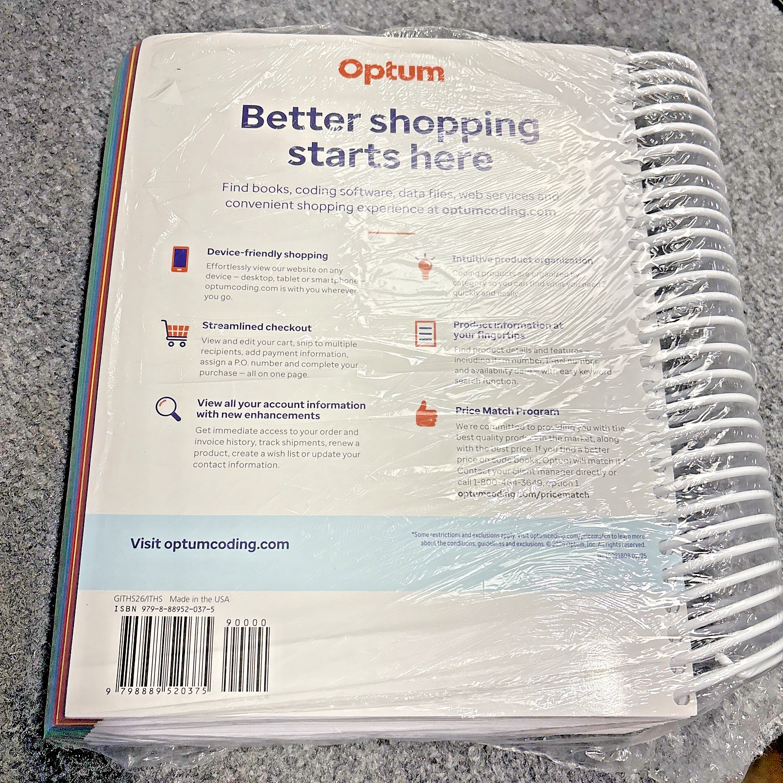 Optum ICD-10-CM Expert for Hospitals 2026 Spiral Bound Medical Coding Textbook