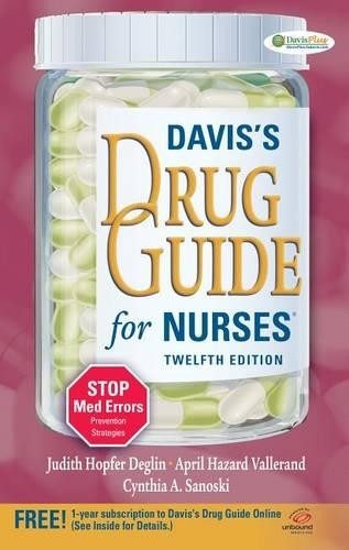 Davis’s Drug Guide for Nurses by F.A. Davis Company Paperback / softback Book