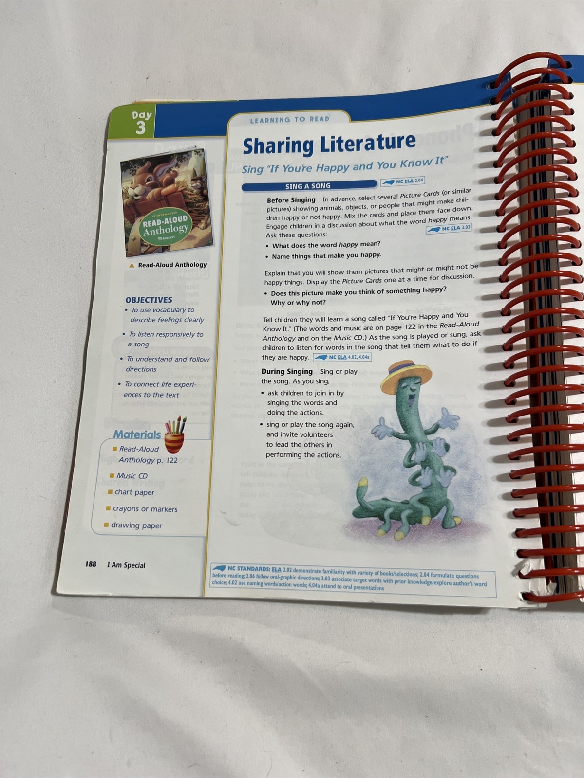 Harcourt Trophies Teacher’s Edition Kindergarten Grade K – Volume 1 (BS1S1)