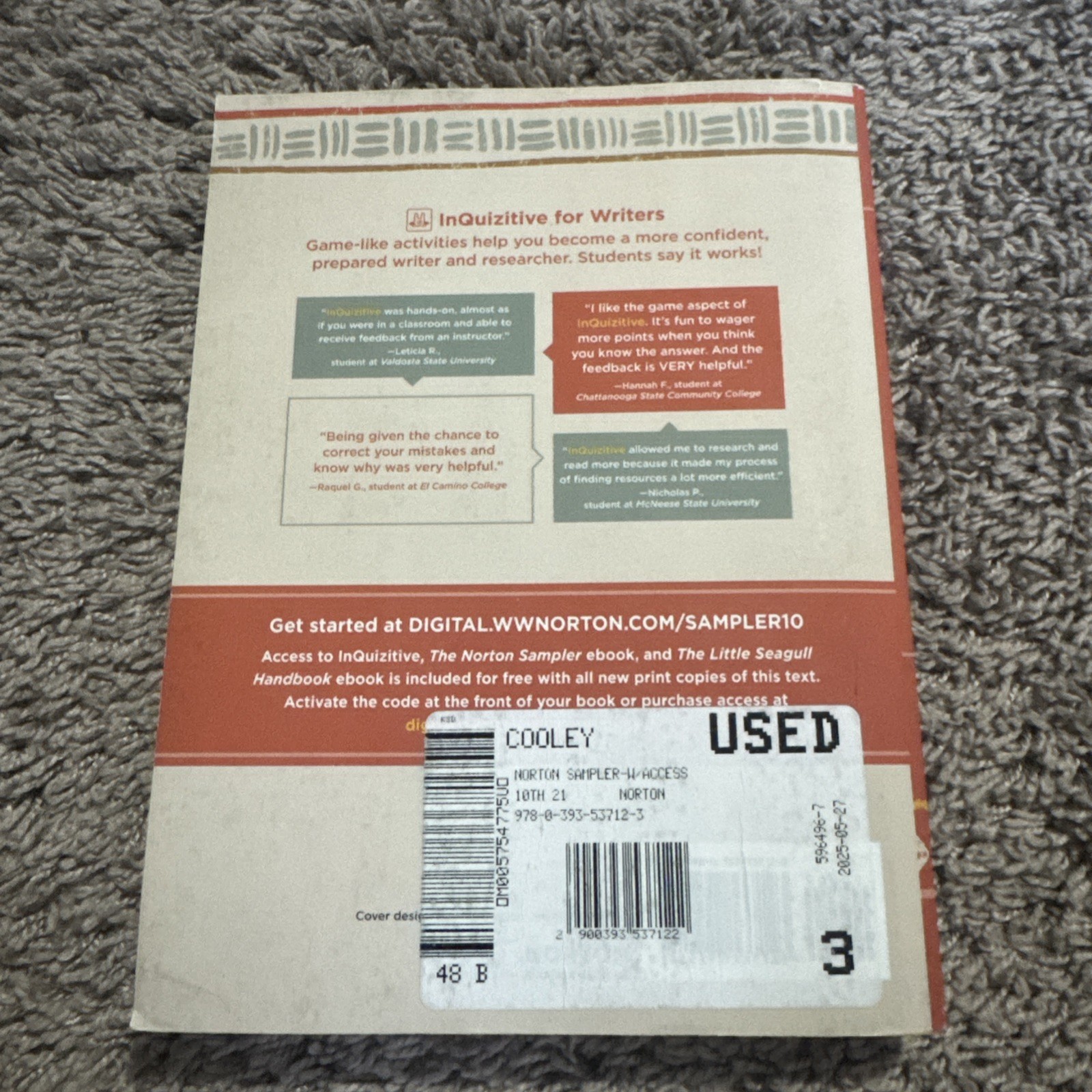 The Norton Sampler: Short Essays for Composition