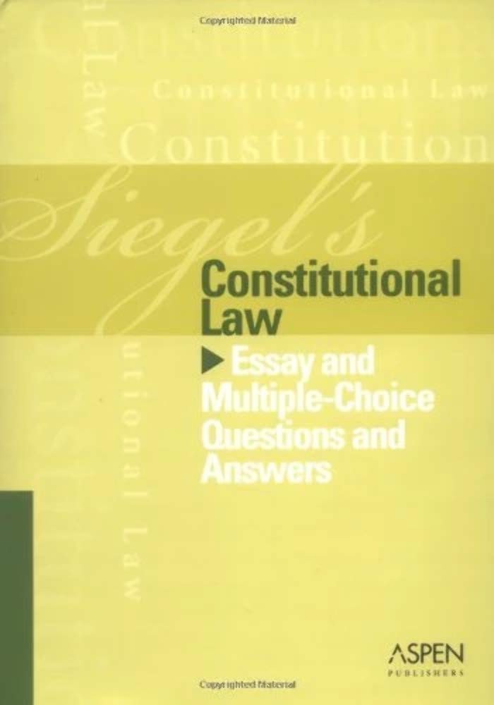 Constitutional Law: Essay and Multiple-choice Questions and Answers