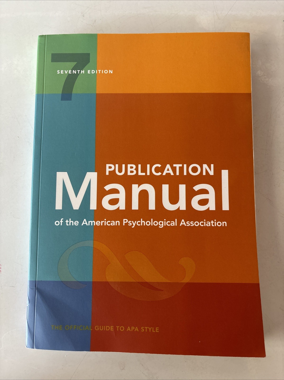 Publication Manual 7th Edition of the American Psychological Association