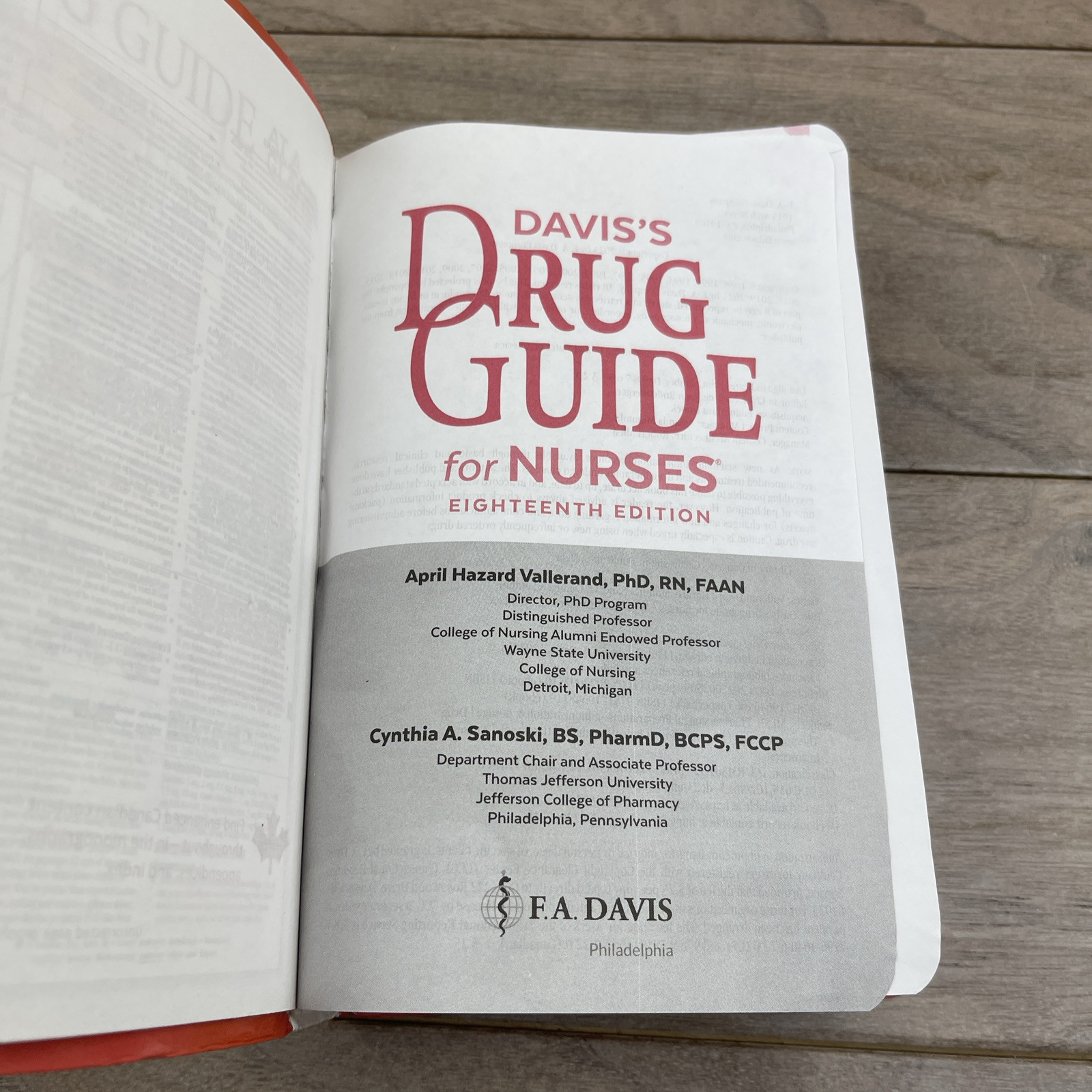 Davis’s Drug Guide for Nurses – Paperback, by Vallerand PhD RN