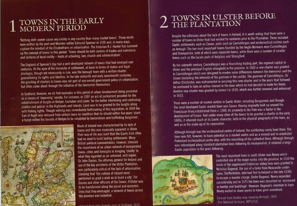 Charter Towns of Ulster Ulster-Scots Academy 36 full colour pages Pamphlet NEW