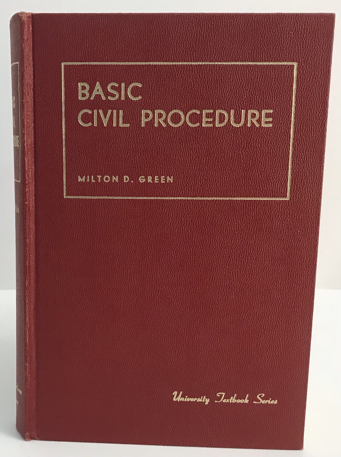Basic Civil Procedure by Milton Green – University Textbook Series 1977 Law Text