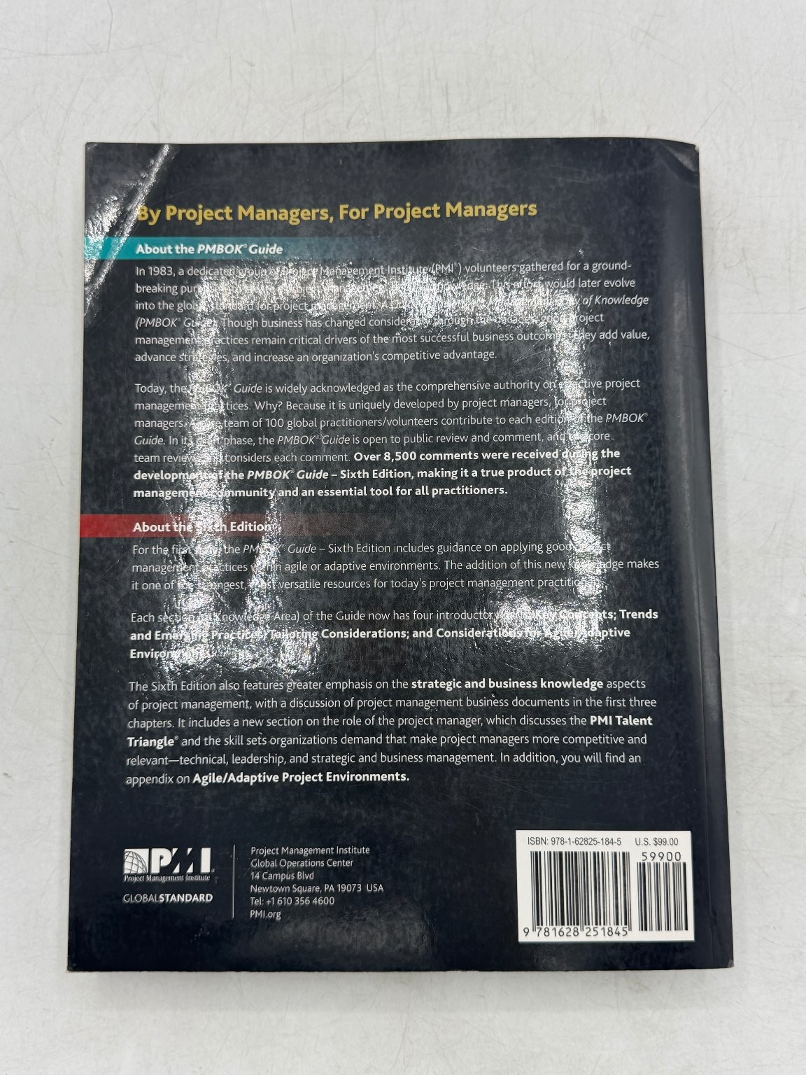 PMBOK Guide Sixth Edition Project Management Institute 2017 Business PMI