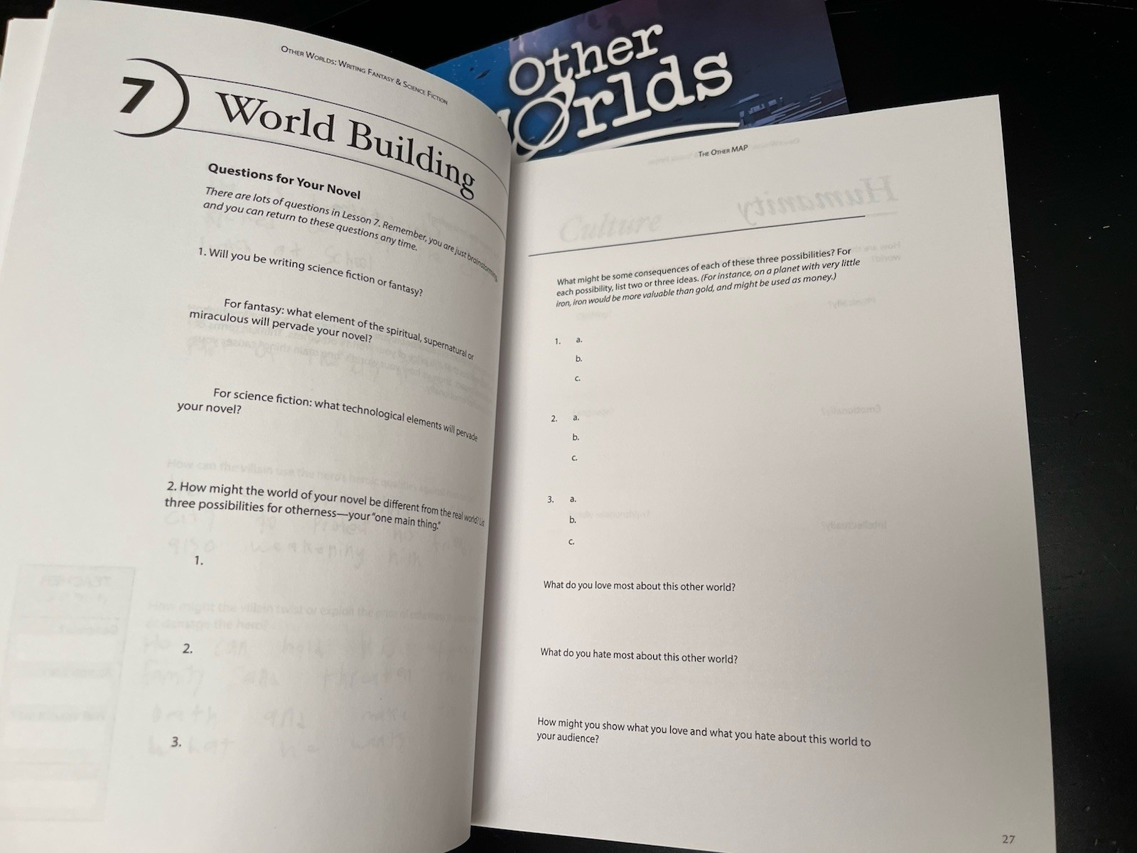 Other Worlds Portal Writing Curriculum Manual & Workbook Daniel Schwabauer READ