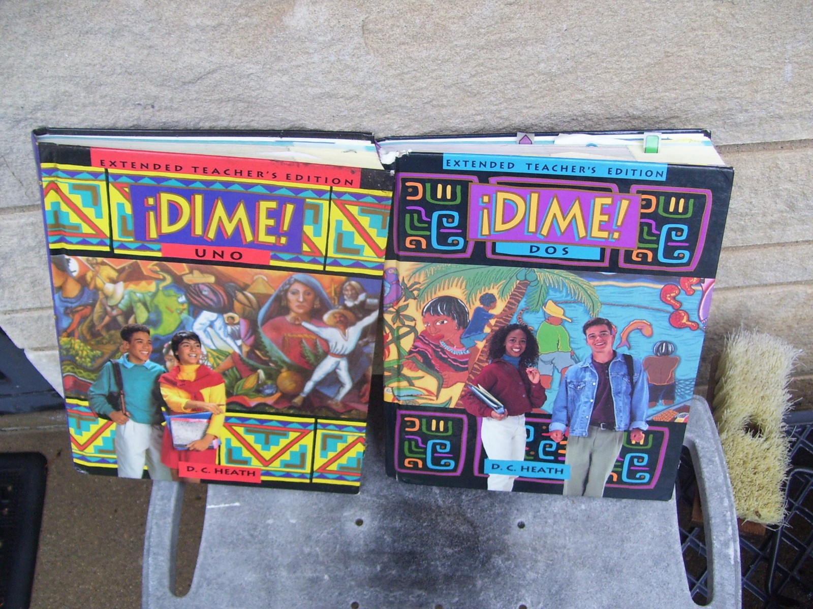 ¡DIME! Uno Extended Teacher’s Edition Textbook HC D.C. Heath Spanish UNO & DOS