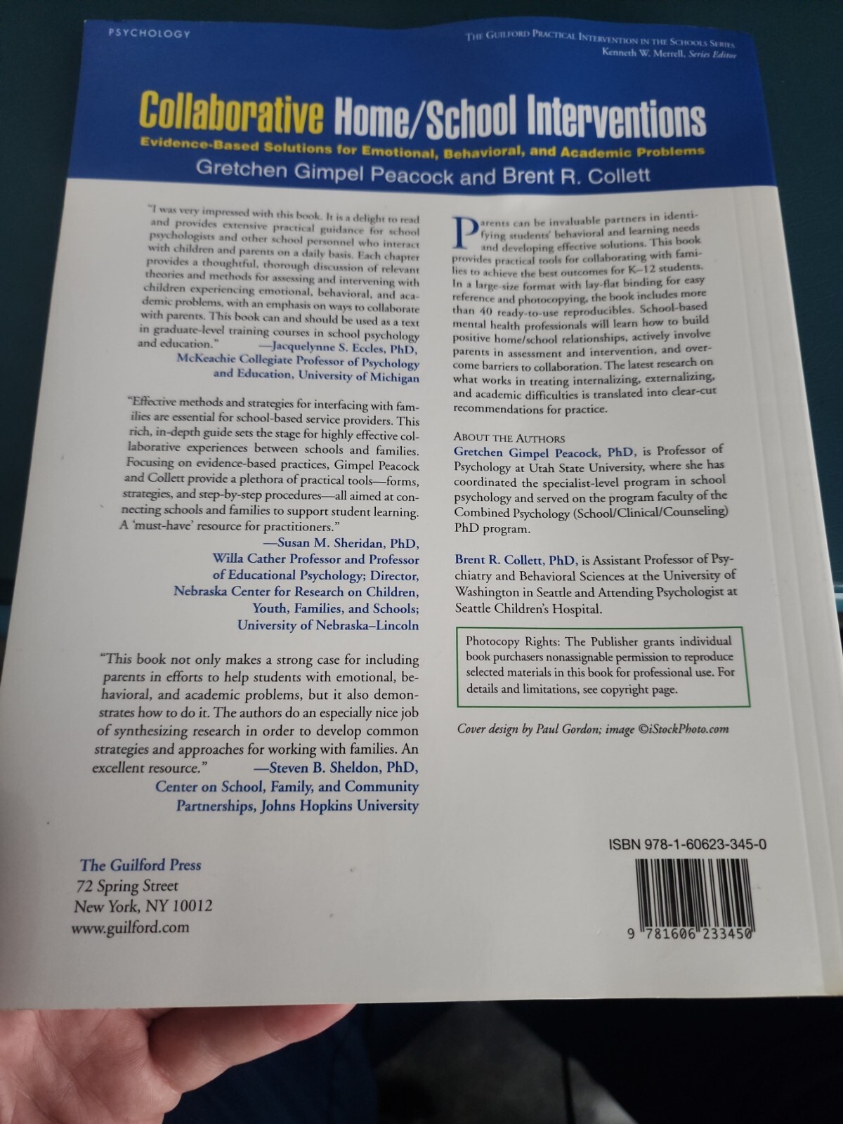 Collaborative Home/School Interventions: Evidence