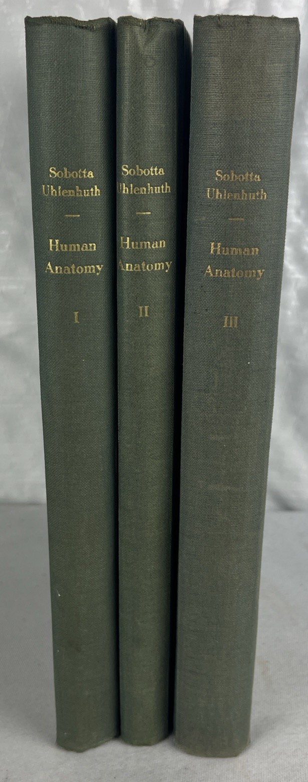 Vintage Atlas of Descriptive Human Anatomy – 3 Volume Set – HC – 1950s