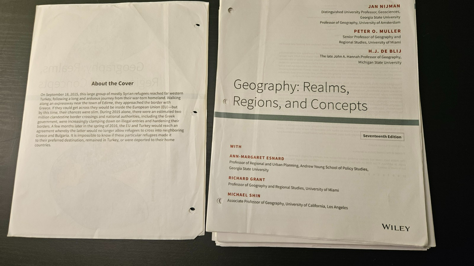 Regions by Nijman 17th Ed. Loose-Leaf VERY GOOD