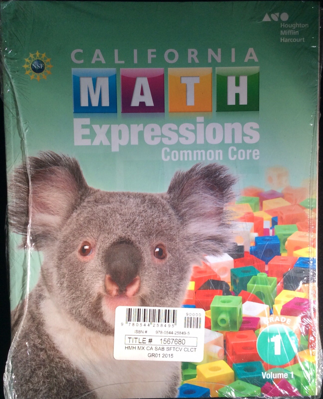 HMH Math Expressions California Student Activity Book Vol. 1 & 2 Grade 1