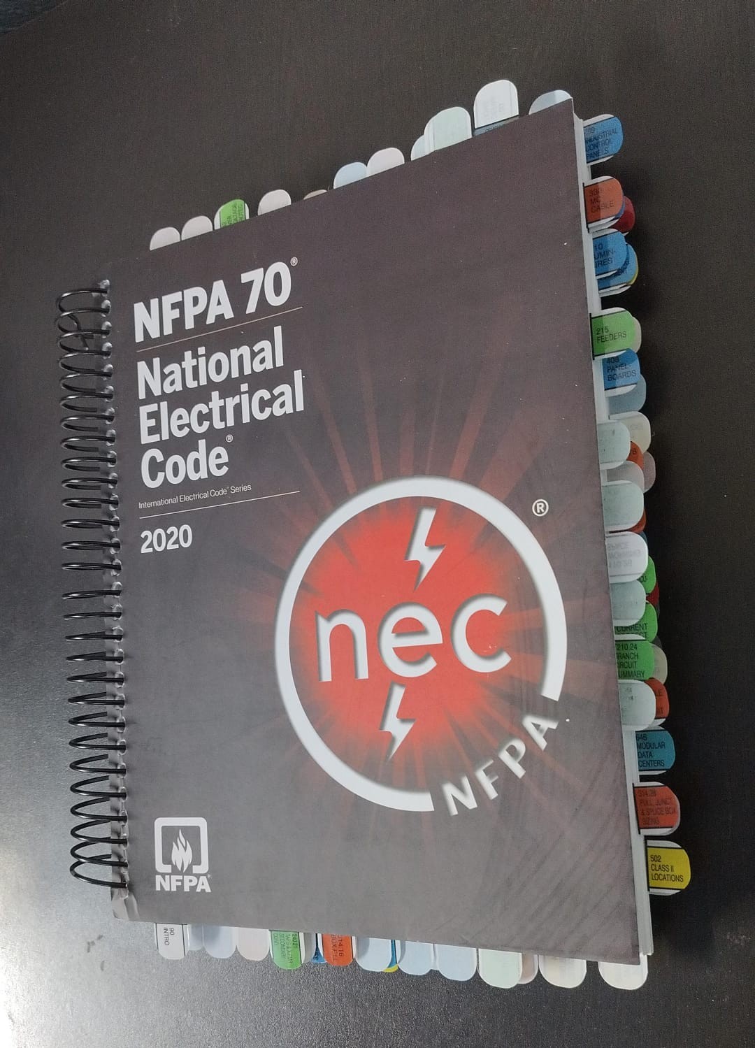 Tabbed & Highlighted : NFPA 70, National Electrical Code : 2020 Spiralbound