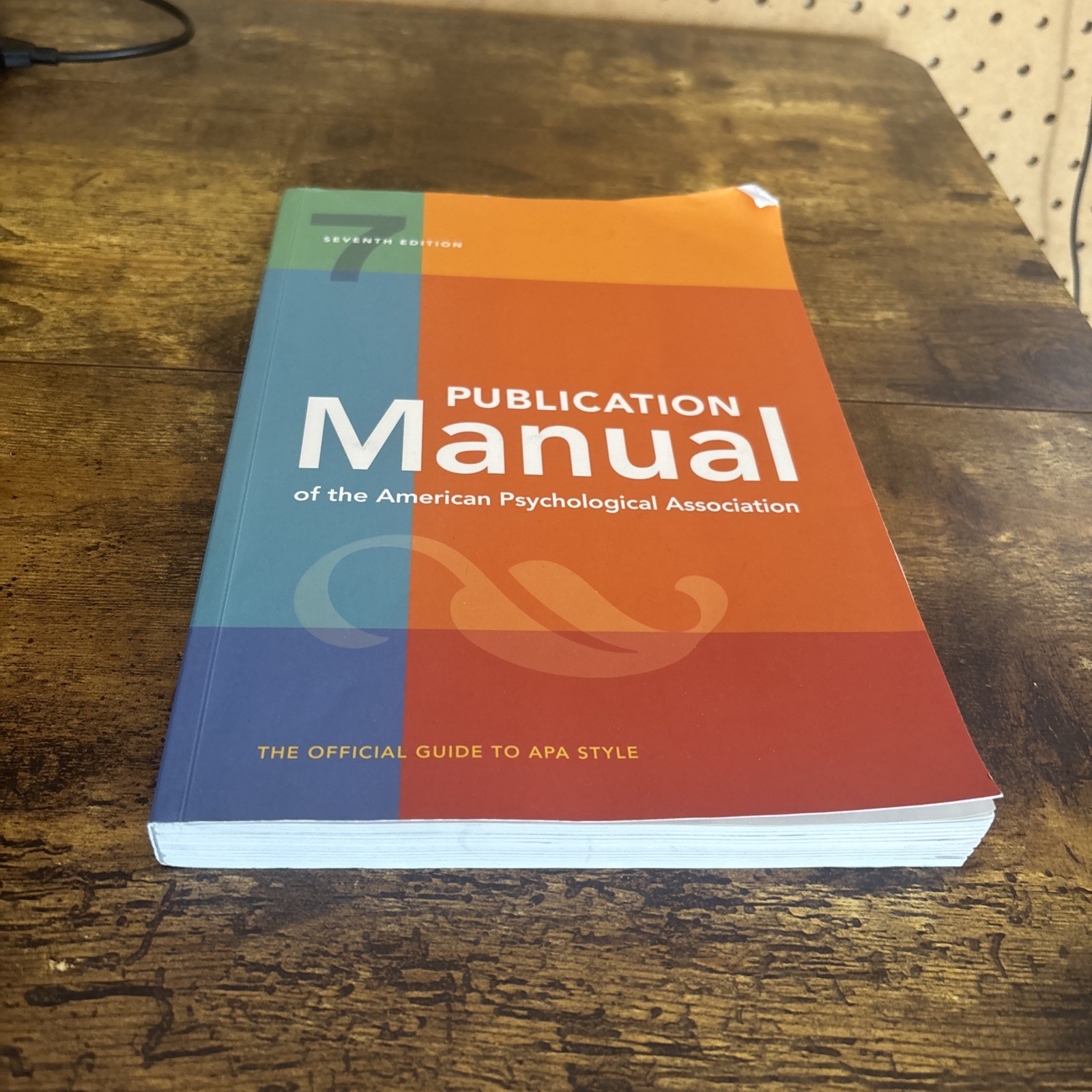 Publication Manual (OFFICIAL) 7th Edition of the American Psychological…
