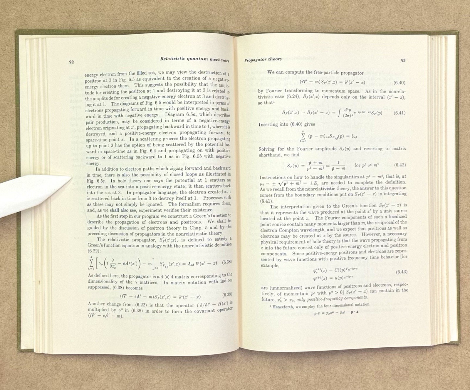 Vintage 1964 Relativistic Quantum Mechanics by Bjorken & Drell HCVG 1st Edition