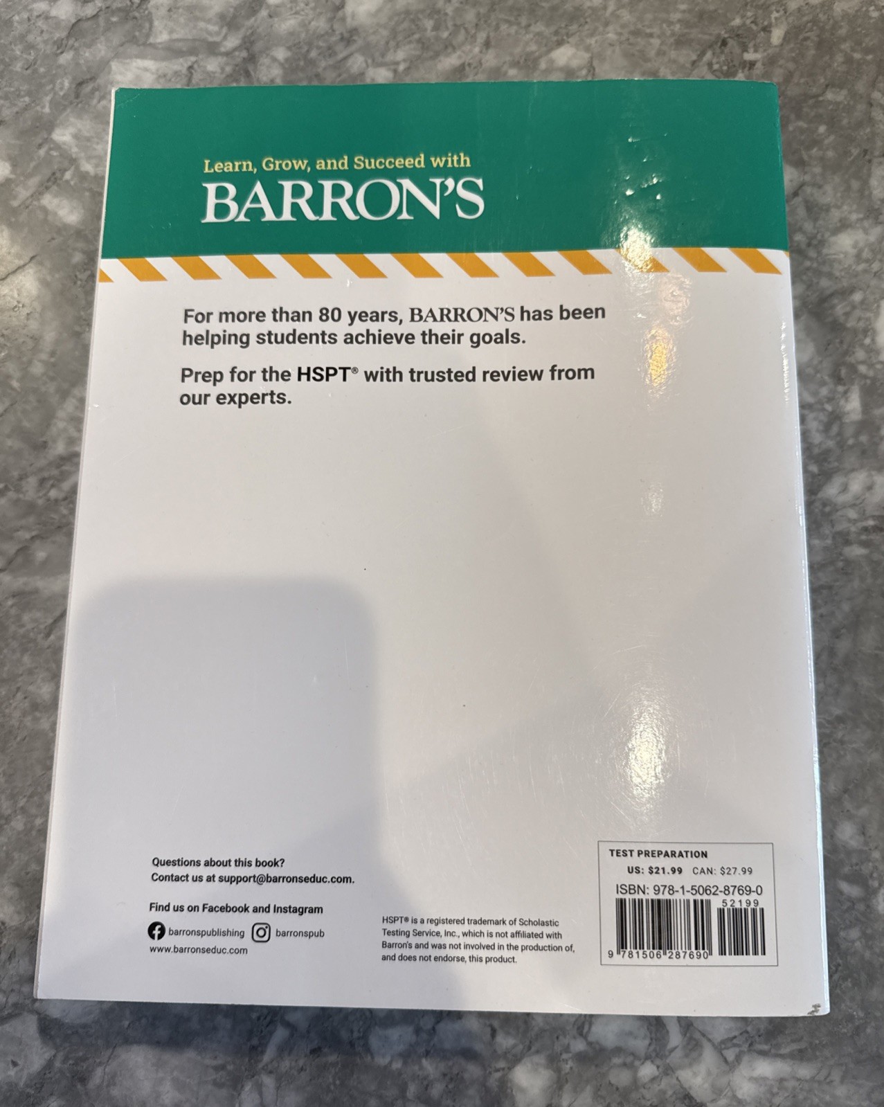 Barron’s Test Prep Ser.: HSPT Strategies and Practice, Second Edition: Prep Book