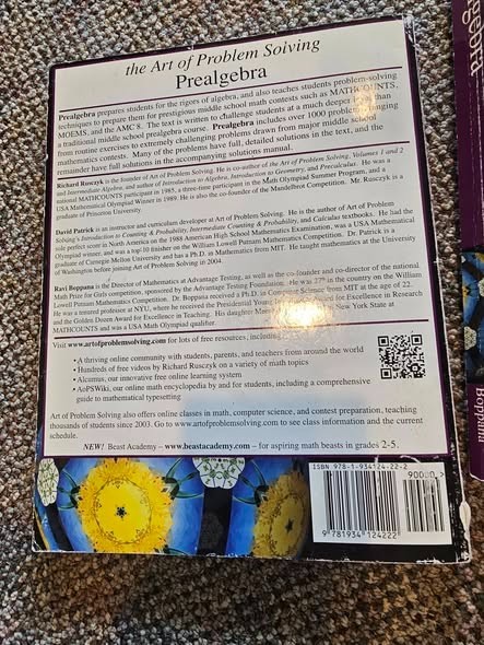Art of Problem Solving Prealgebra 2 Book Set (Textbook and Solution Manual)