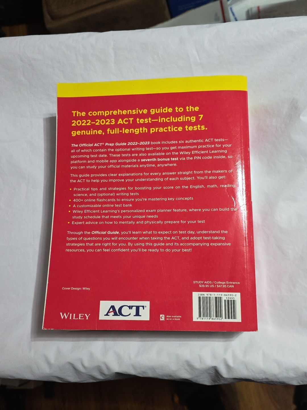 ACT Prep Guide 2022-2023 Paperback By ACT Like New The Official