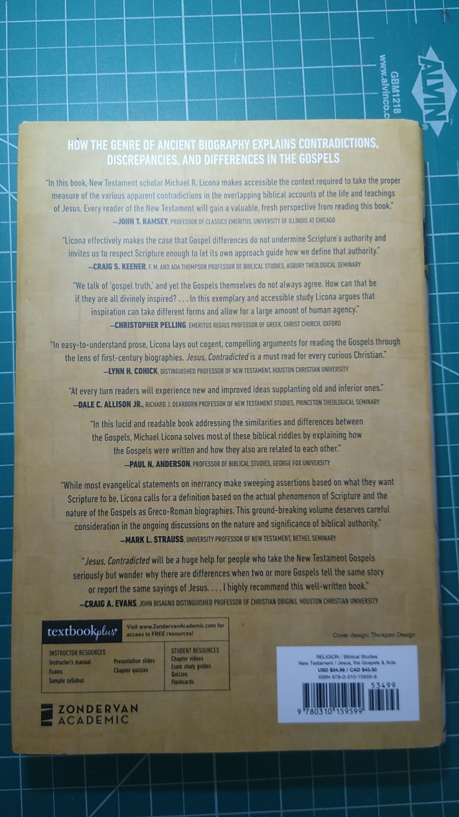 Jesus Contradicted by Michael R Licona HARDBACK 9780310159599