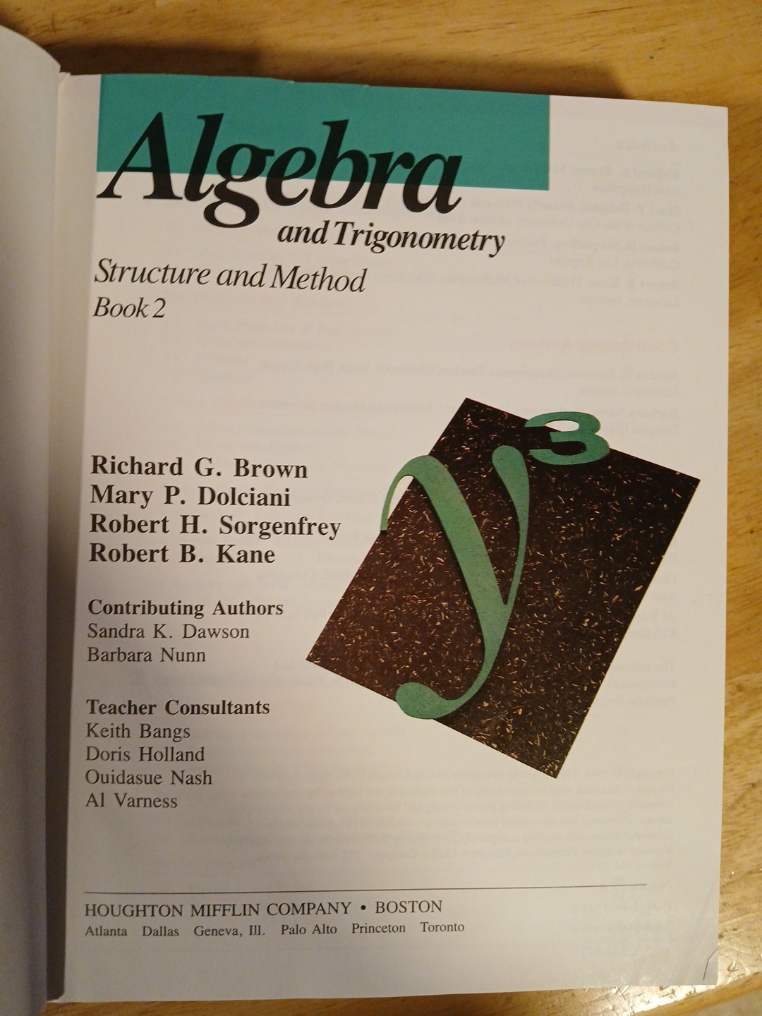 Algebra and Trigonometry Structure and Method Book 2 McDougal Littell