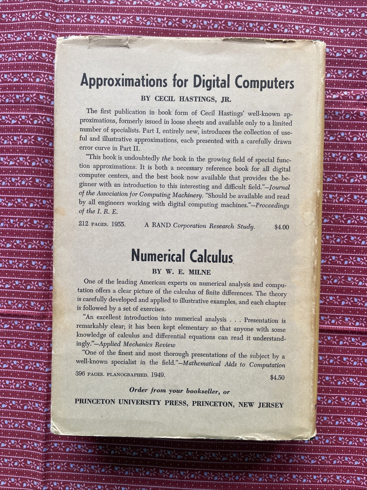 Dynamic Programming by Richard E. Bellman (1957, Princeton Rand Corp VTG HCDJ)