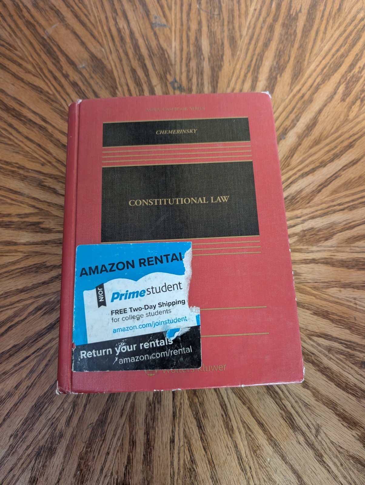 Constitutional Law by Erwin Chemerinsky Sixth Edition, 2020 Hardcover
