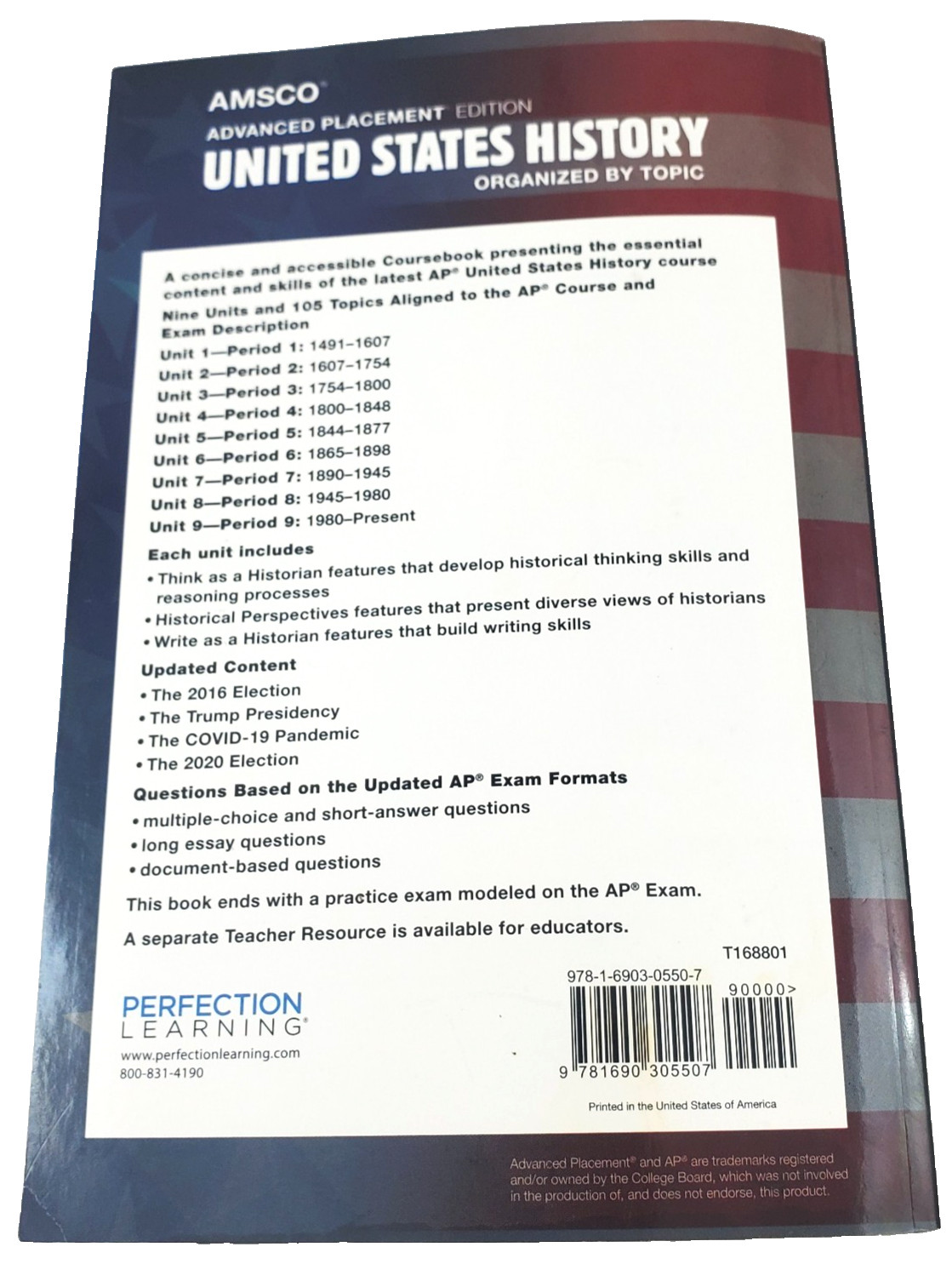 Advanced Placement United States History Paperback by John J Newman 4th Edition