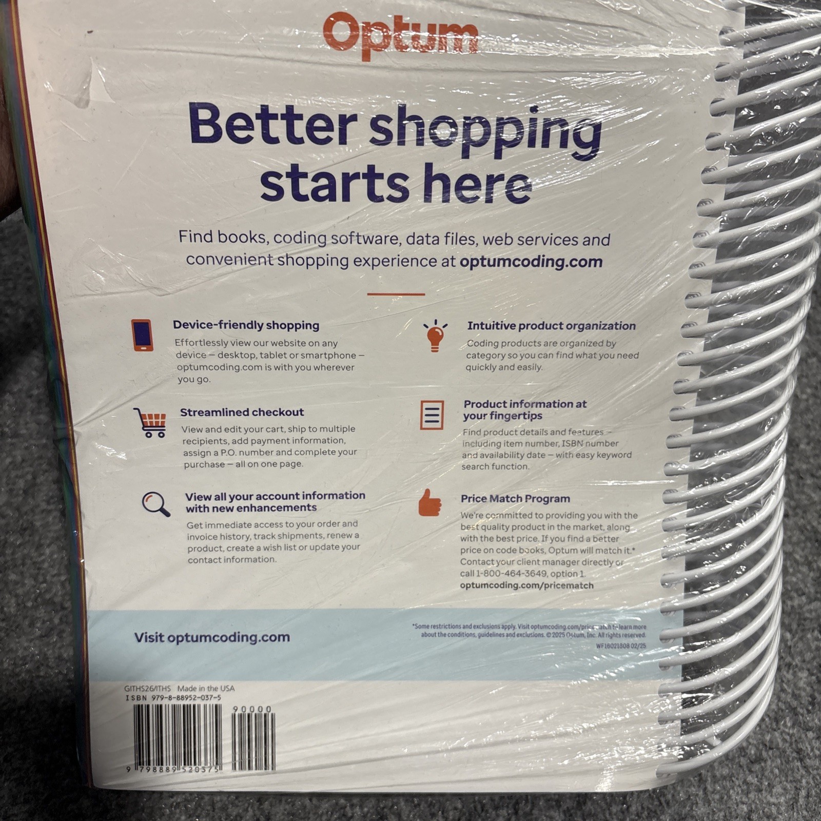 Optum ICD-10-CM Expert for Hospitals 2026 Spiral Bound Medical Coding Textbook