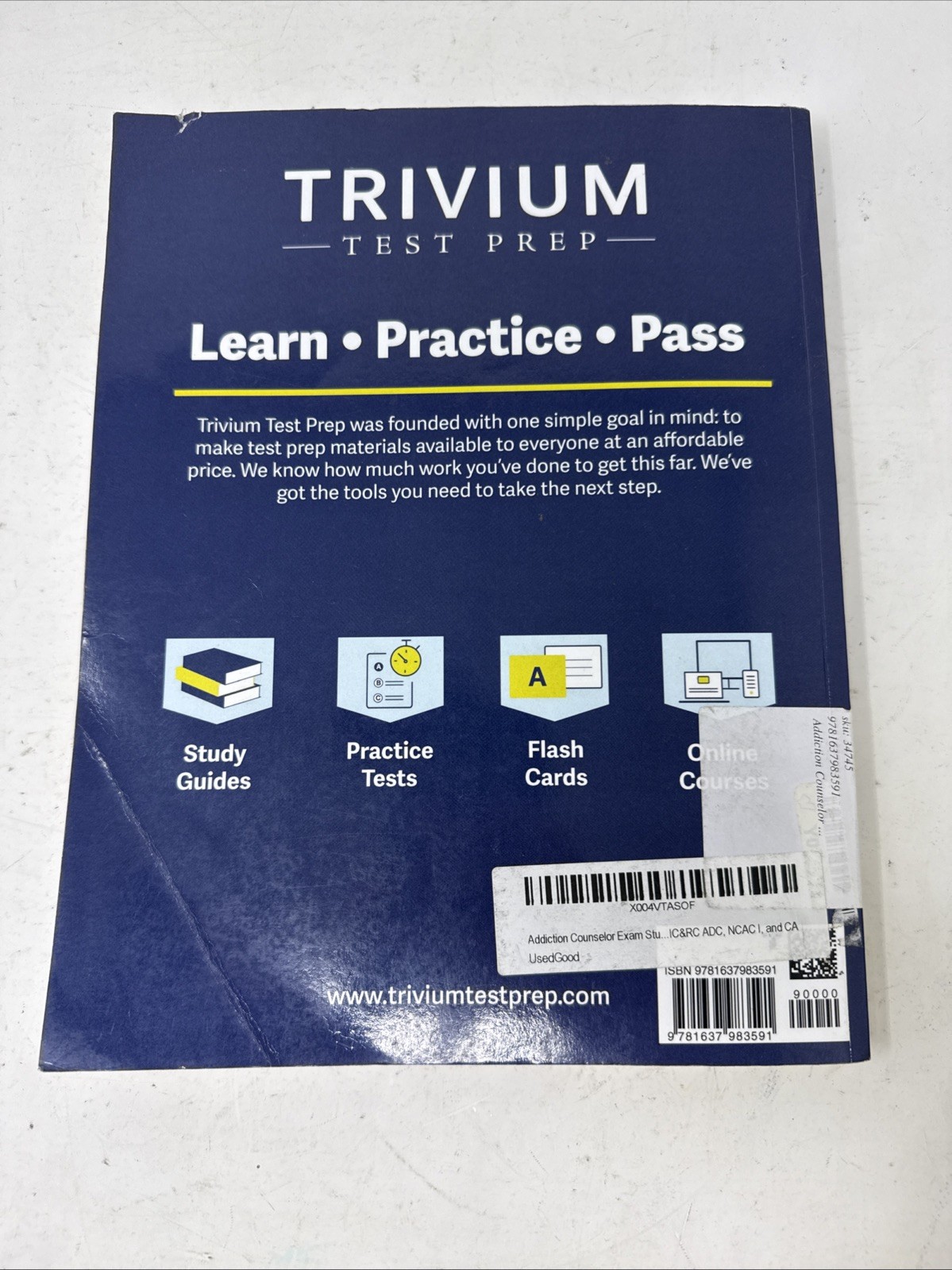 Addiction Counselor Exam Study Guide: 2 Full-Length Practice Tests and Prep Book
