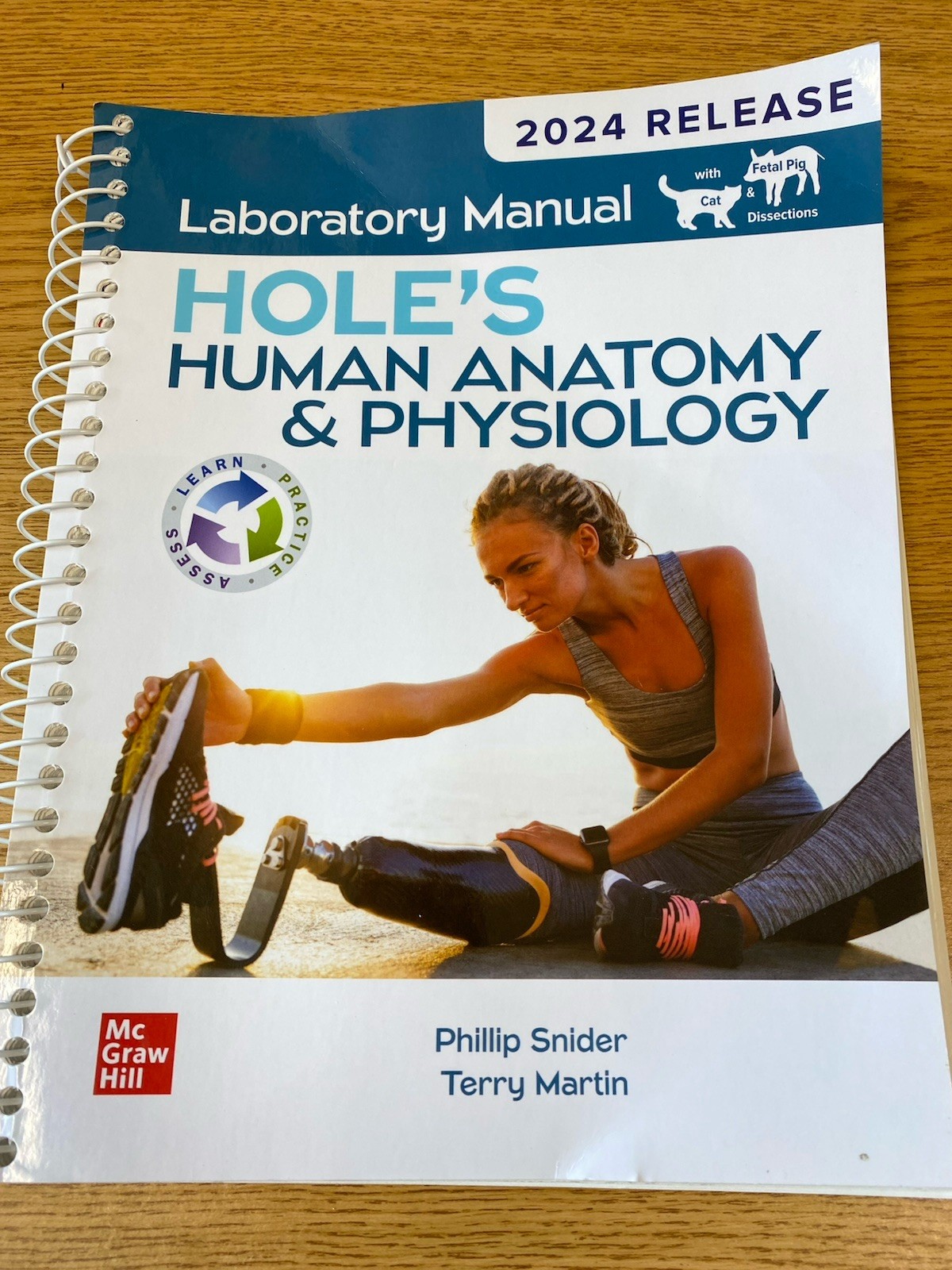 2024 Hole’s Anatomy Physiology Lab Manual. Snider, Martin. Clean pages.