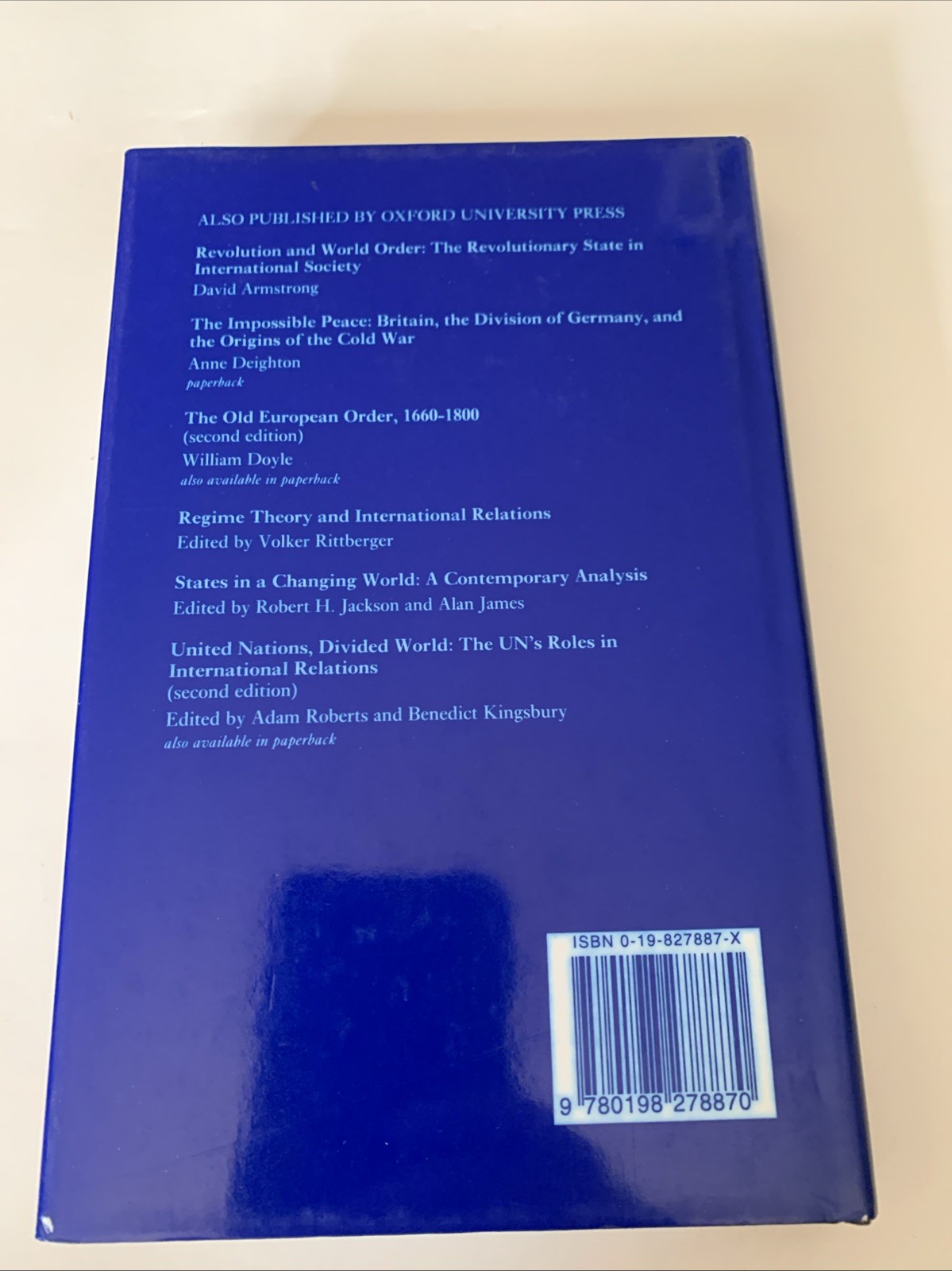 States System of Europe, 1640-1990 : Peacemaking and the Conditions of Intern…