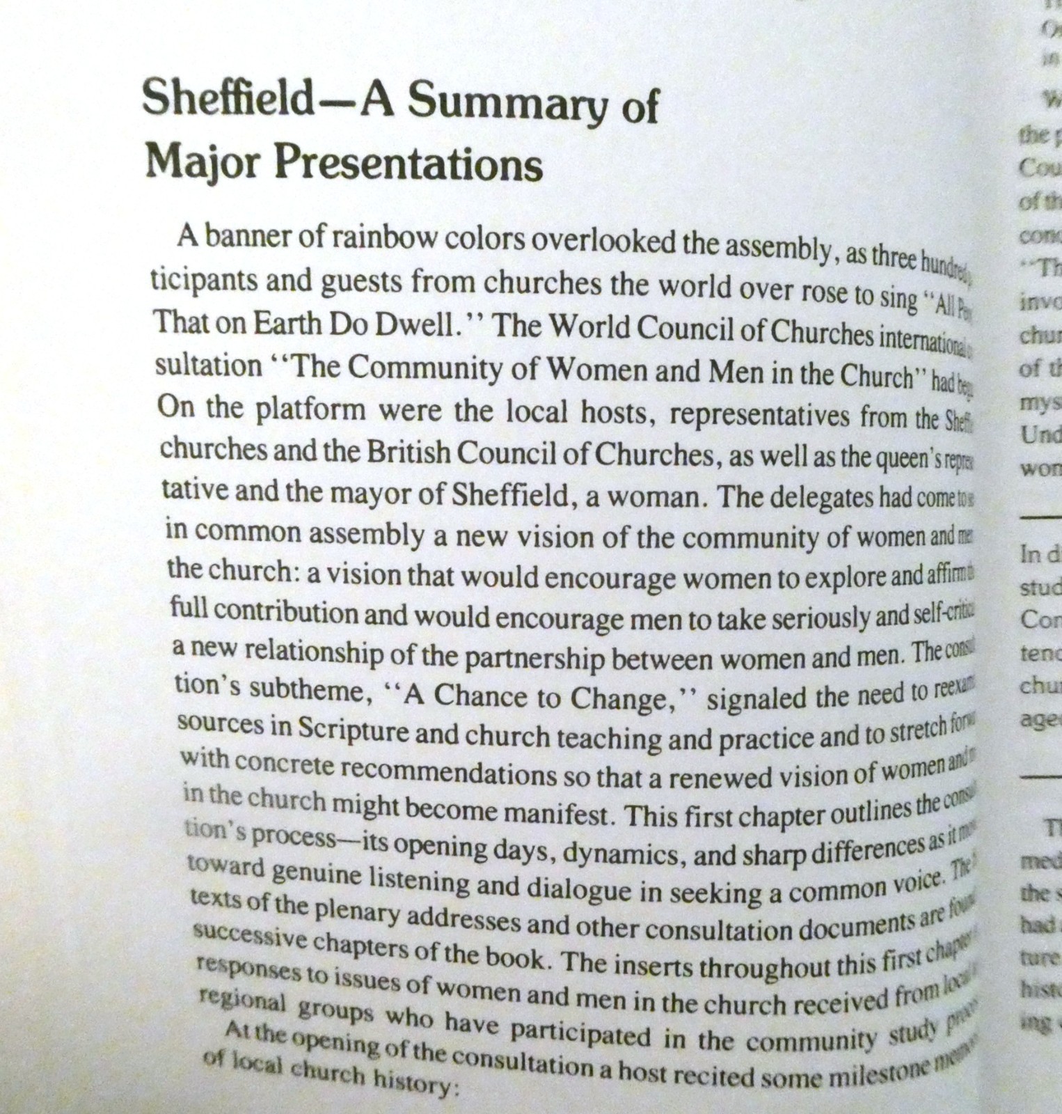 The Community of Women and Men in the Church Parvey PB 1983