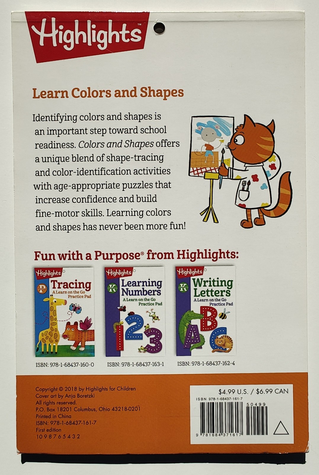 Highlights Colors and Shapes, and Get Ready for Preschool Activity Books Set NEW