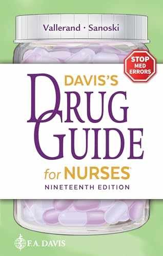 Davis’s Drug Guide for Nurses – Paperback, by Vallerand PhD RN FAAN April – Good