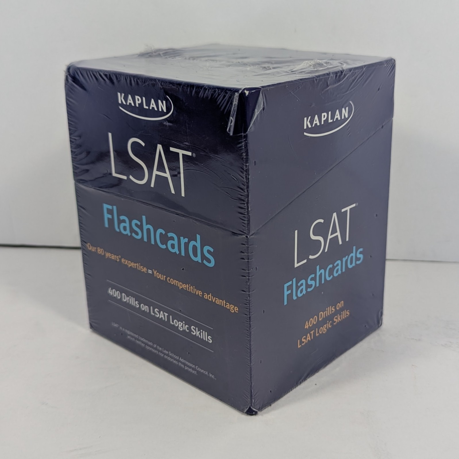 Kaplan Test Prep LSAT Prep Flashcards 400 Drills on LSAT Logic Skills Cards NIB