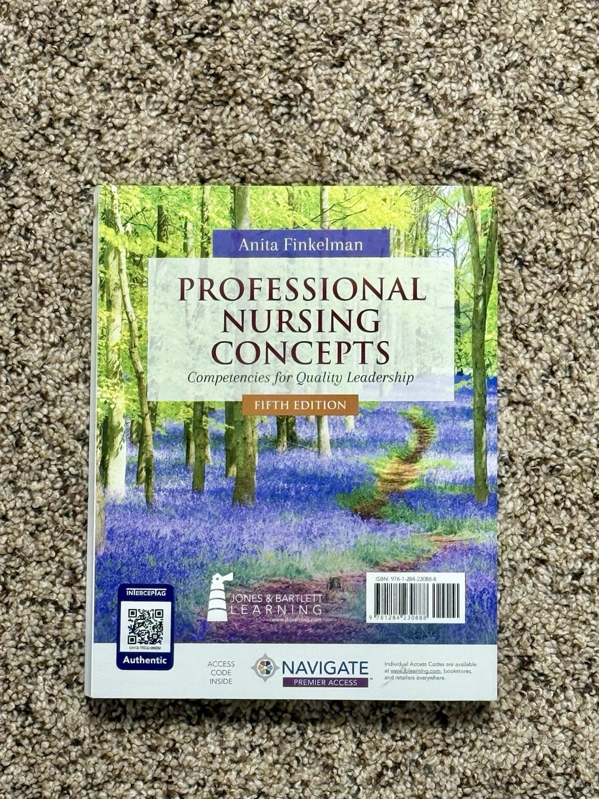 Professional Nursing Concepts 5th Ed Anita Finkelman 2016 Jones & Bartlett ISBN